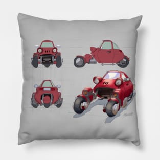 Future Style Red Car Pillow