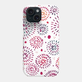 Abstract watercolor sparkles – multicolor Phone Case