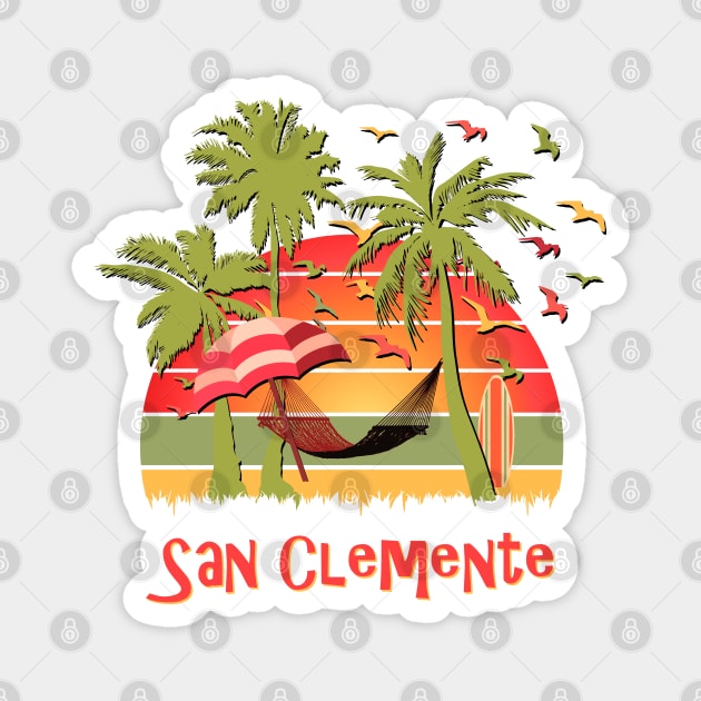 San Clemente Magnet by Nerd_art