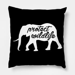 protect wildlife - elephant Pillow