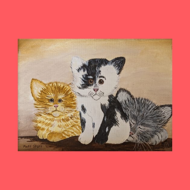 The three little kitties by Matt Starr Fine Art