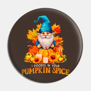 Autumn Gnome Has a Surprise in Your Pumpkin Spice Pin