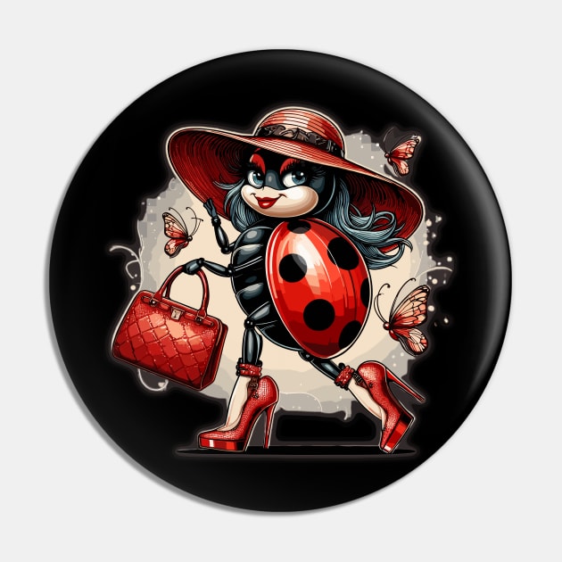 Elegant Ladybug Runway Pin by chems eddine