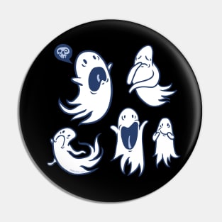 Spooky Cute Ghost Art Pin