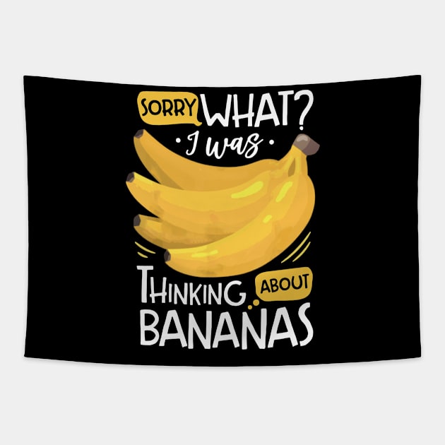 i was thinking about bananas Tapestry by restaurantmar