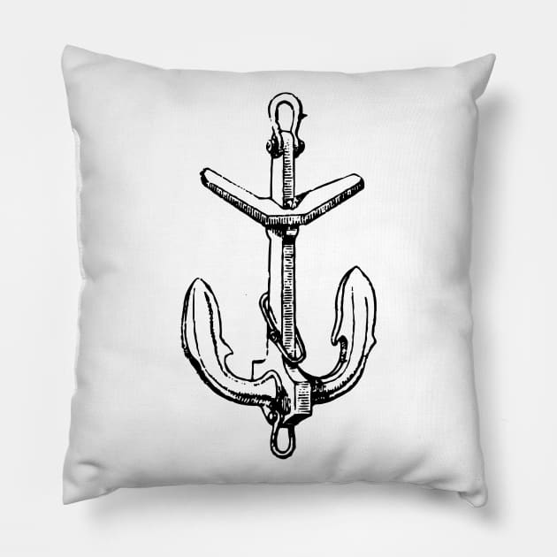 Old anchor Pillow by FisherCraft