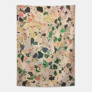 Brown Green Terrazzo Tapestry