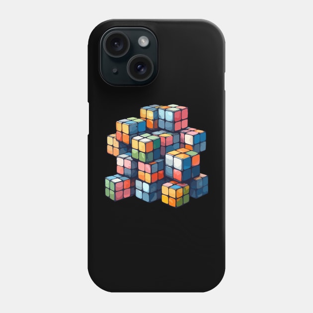 Rubiks Cube Phone Case by Siha Arts