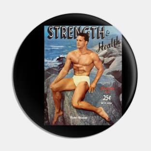 STRENGTH & HEALTH Victor Nicoletti - Vintage Physique Muscle Male Model Magazine Cover Pin