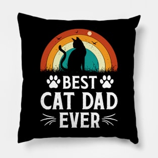 Best Cat Dad Ever T-Shirt Pillow