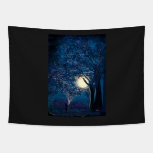 Moonlit Enchanted Woods by Annalisa Amato Tapestry