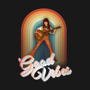 Retro Guitar Good Vibes T-Shirt