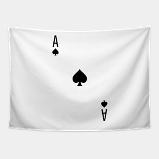 Ace of Spades - Playing Card Design Tapestry