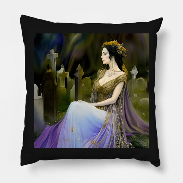 Solemn Repose Pillow by TheWombatsDen