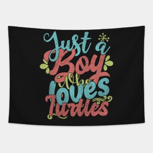 Just A Boy Who Loves Turtles Gift product Tapestry