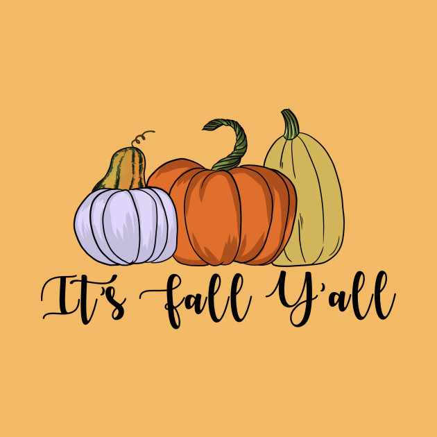 It's fall y'all - Pumpkin - Pillow | TeePublic