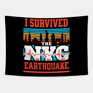 I Survived the NYC Earthquake 2024 Tapestry