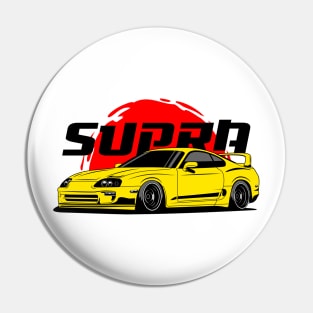 Gold Supra JDM Pin