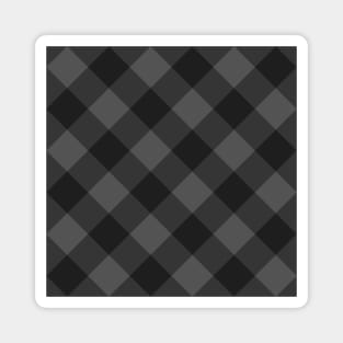 Charcoal Plaid Magnet