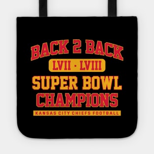 Back 2 Back Super Bowl Champions LVIII Kansas City Chiefs Ver.2 Tote