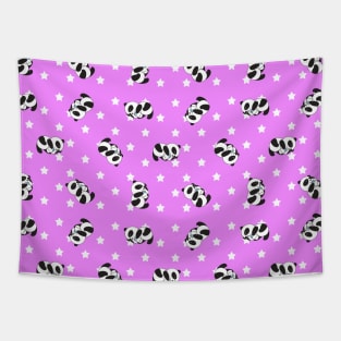 Cute pattern | panda drink milk Tapestry