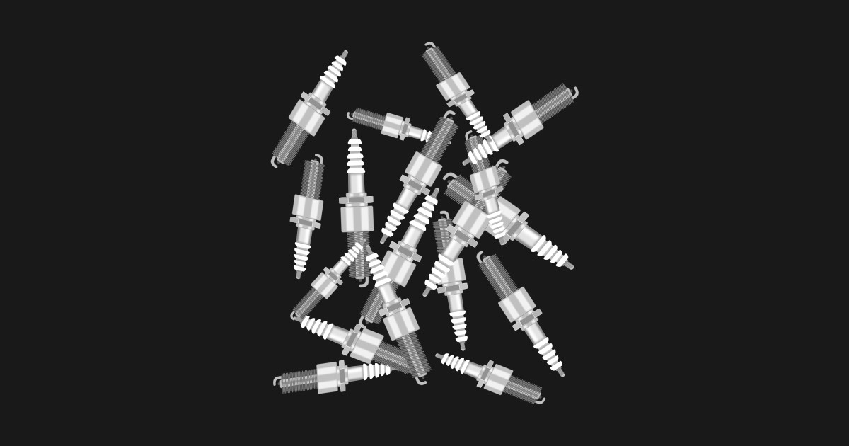 Spark Plug Pattern - Mechanics - T-Shirt | TeePublic