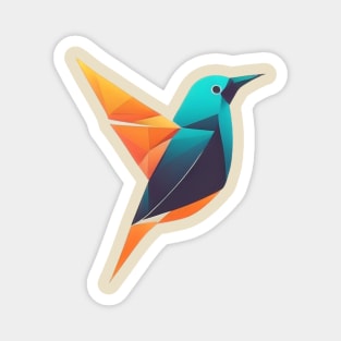 Paradise Bird - Geometric bird design for the environment Magnet