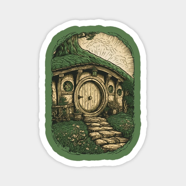 Bag End - Hobbiton - The Shire Magnet by DesignedbyWizards