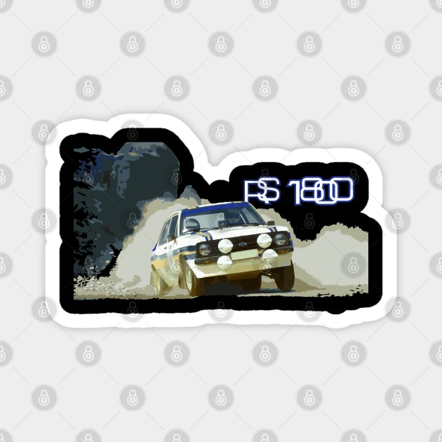 rs 1800 rally car wrc MkII Magnet by cowtown_cowboy