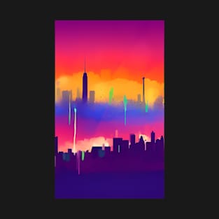 City Skyline Graffiti T-Shirt