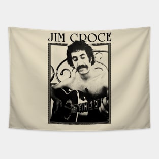 Jim Croce || Black Vintage Variant Tapestry