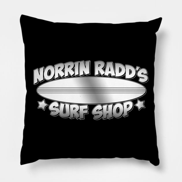 Norrin Radd's Surf Shop Pillow by GorillaMask