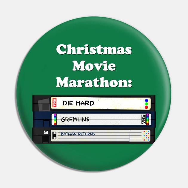 Christmas Movie Marathon (green variant) Pin by GloopTrekker