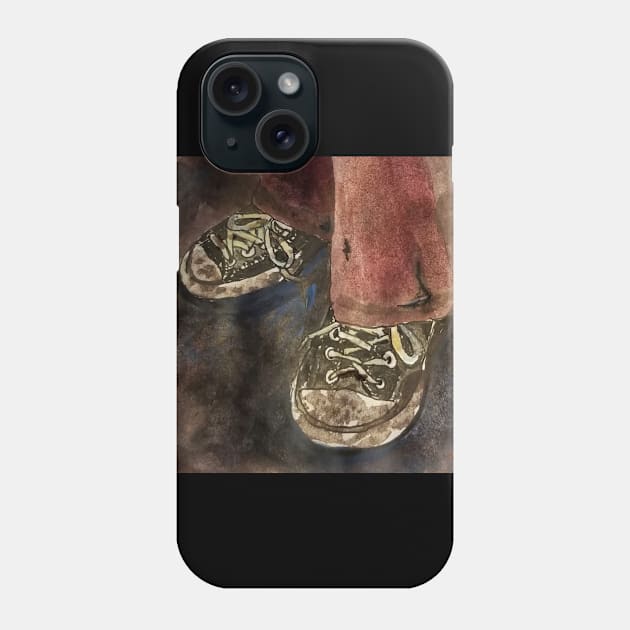 Muddy Sneakers Phone Case by teenamarie23art