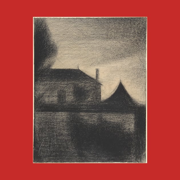 House at Dusk (La Cité) by GeorgesSeurat