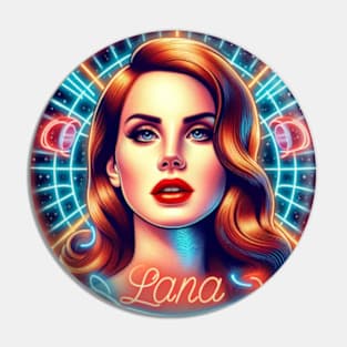 Lana Del Rey - Neon Futures Pin