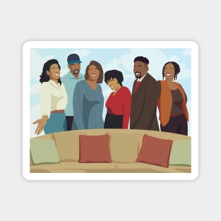 Living Single Black Show Retro Poster Magnet