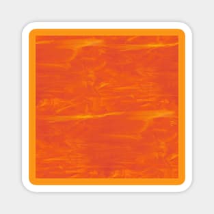 Orange and Yellow Swirl Marbled Glass Magnet