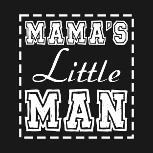 Mom and Son Matching Outfits Mama and Mama's Litter Man Print Shirts Cute Mom and Son Valentine's Day T-Shirt