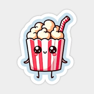 cute popcorn cartoon Magnet