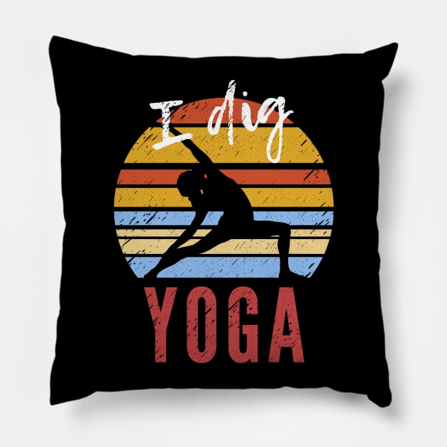 I Dig Yoga Pillow by isstgeschichte