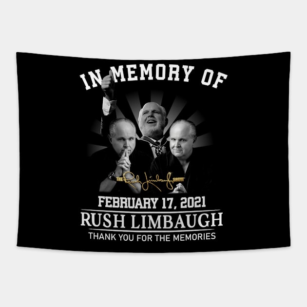 In memory of Rush Limbaugh thank you for the memories Tapestry by CelestialCharmCrafts
