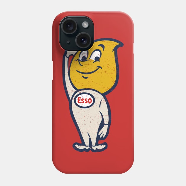 esso motor oil Phone Case by small alley co