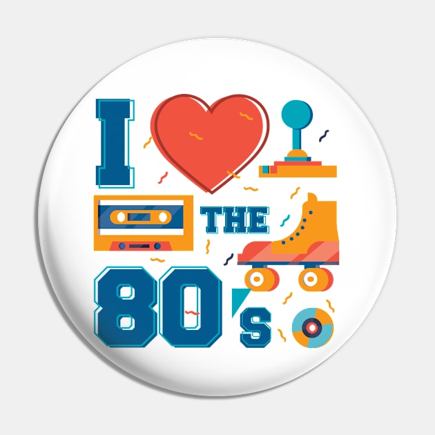 80s Love Pin by Urban_Vintage