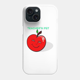 Teacher’s pet smiling red apple Phone Case