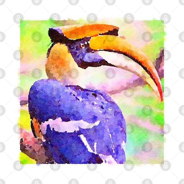 Toucan Watercolor by Watery