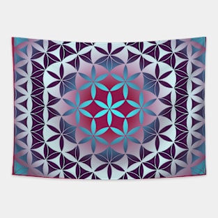 Flower Of Life Pattern Tapestry