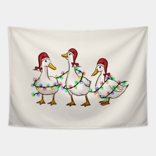 Christmas Ducks Tapestry