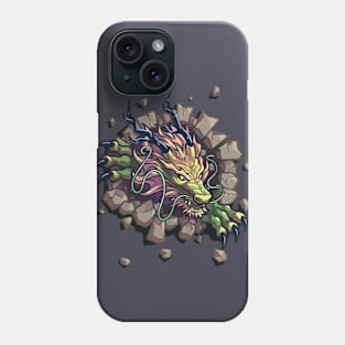 Green Dragon Head Phone Case