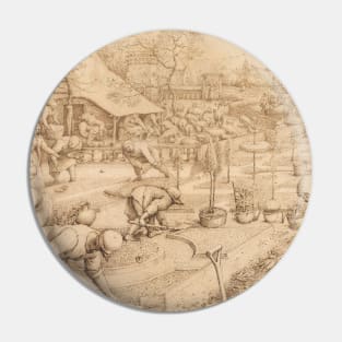 Spring by Pieter Bruegel the Elder Pin